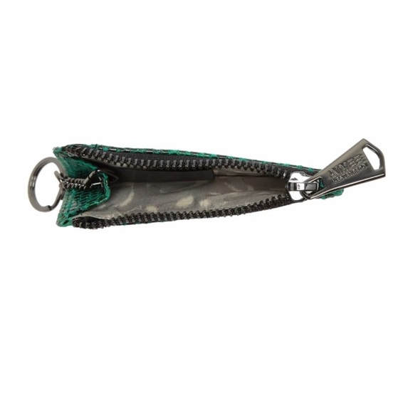 Emerald Snake Leather Alia Skinny ID Case Wallet | AIMEE KESTENBERG - Picture 3 of 7